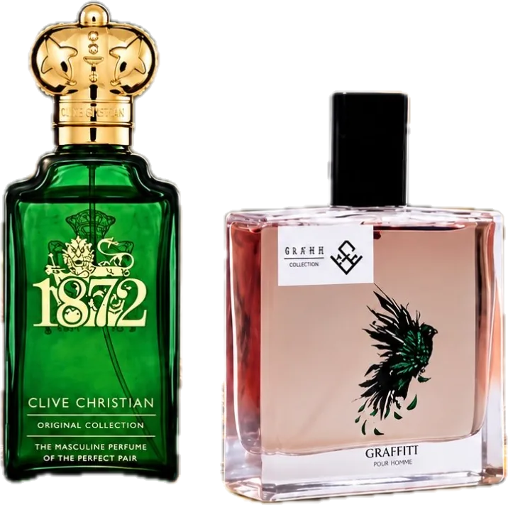 زجاجتا العطر من منشور جرافيتي