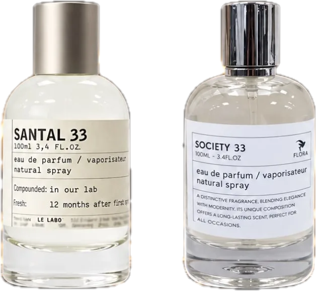 زجاجتا العطر من منشور سوسايتي 33